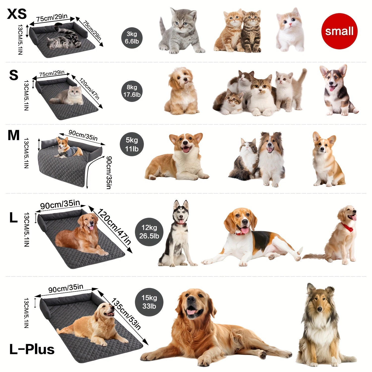 Wasserdichtes Haustier-Autositzkissen – Grau