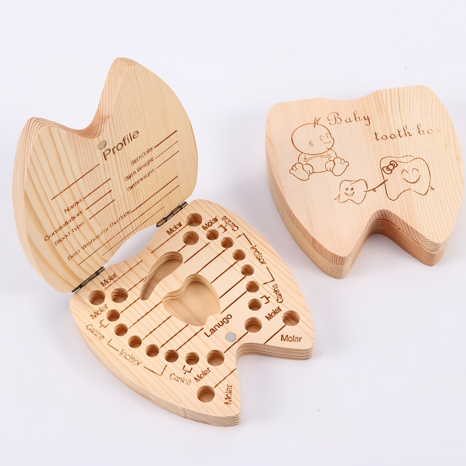 Baby & Kinder Aufbewahrungsbox aus Holz