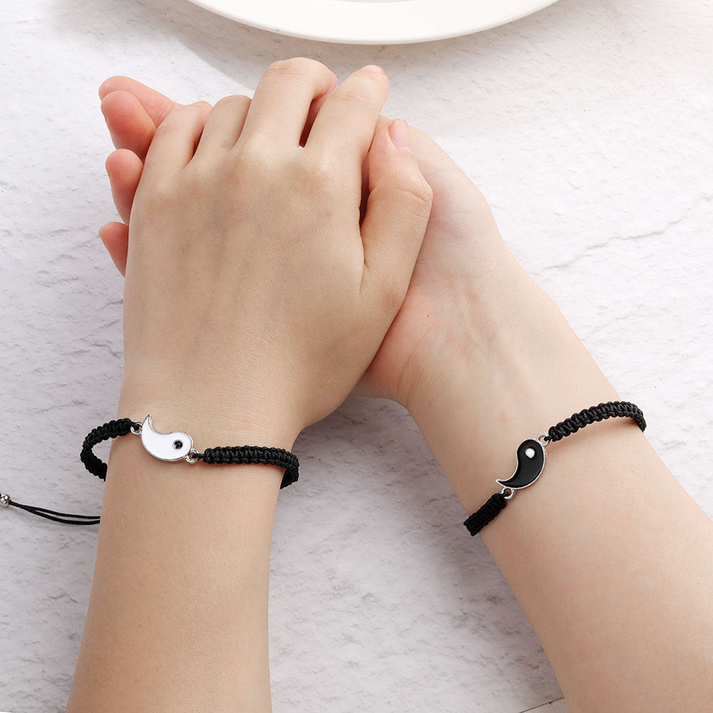 Partnerarmbänder Yin & Yang – 2 Stück