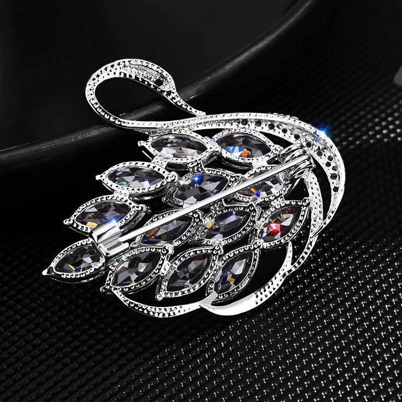 Elegante Schwan Brosche für Kleidung & Schal