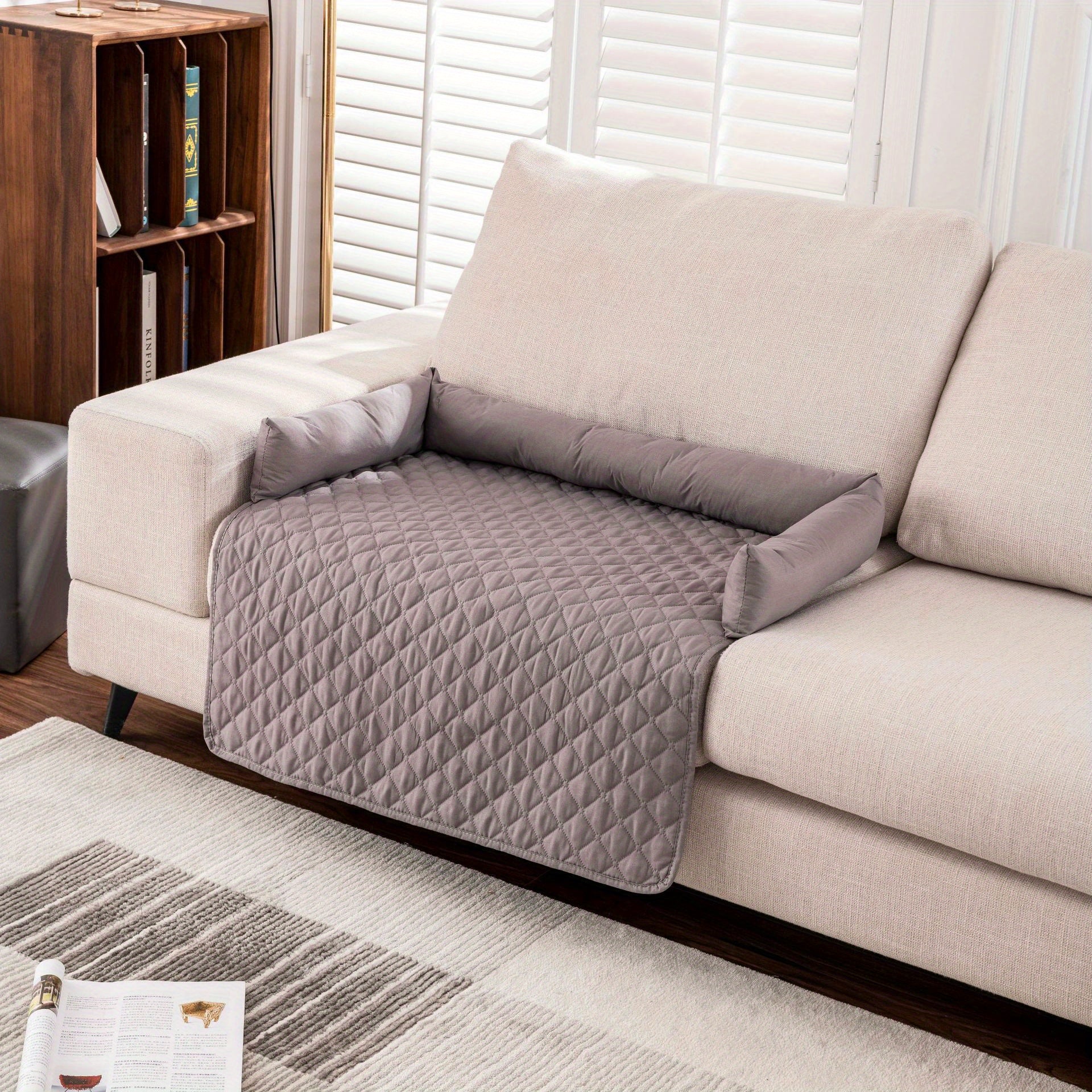 Wasserdichtes Haustier-Autositzkissen – Grau