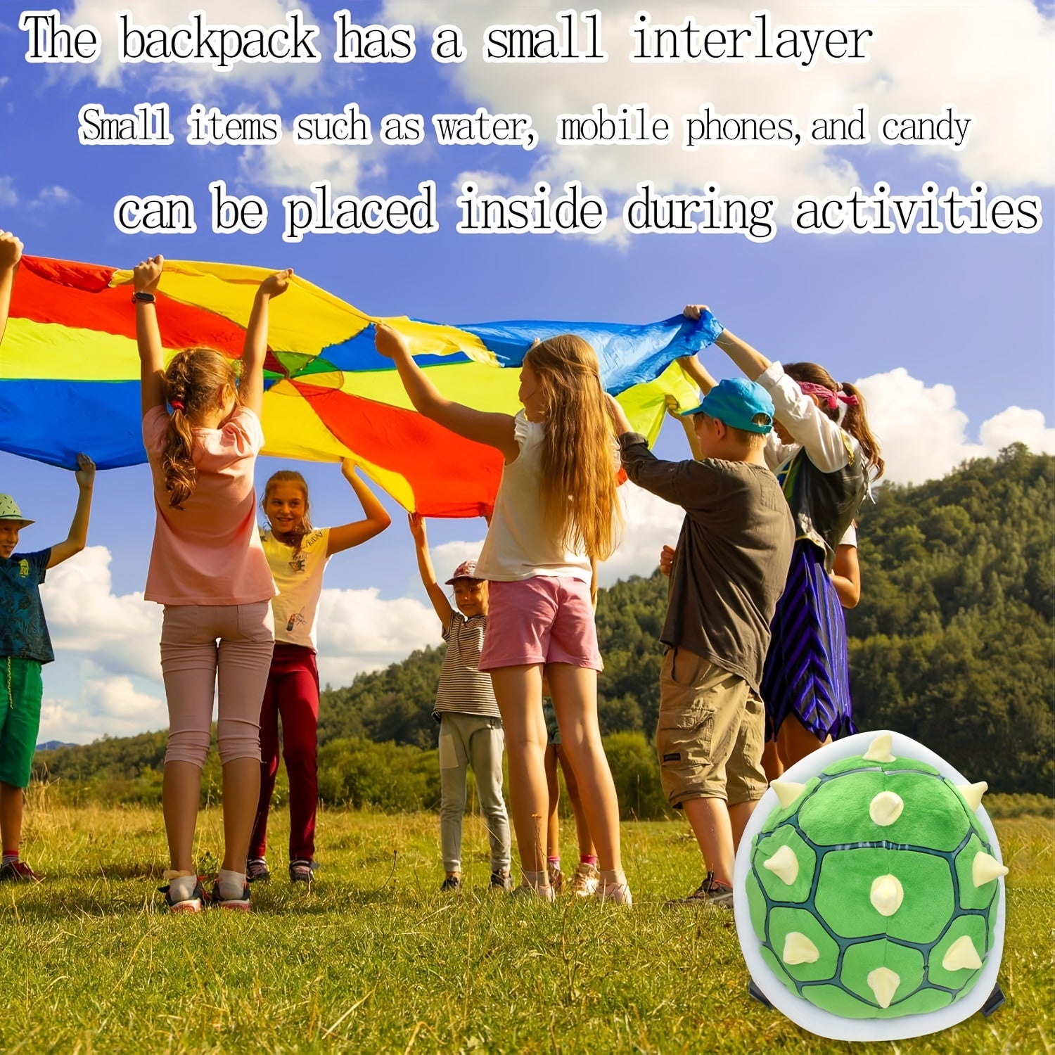 Casual Rucksack mit Schildkröten-Motiv