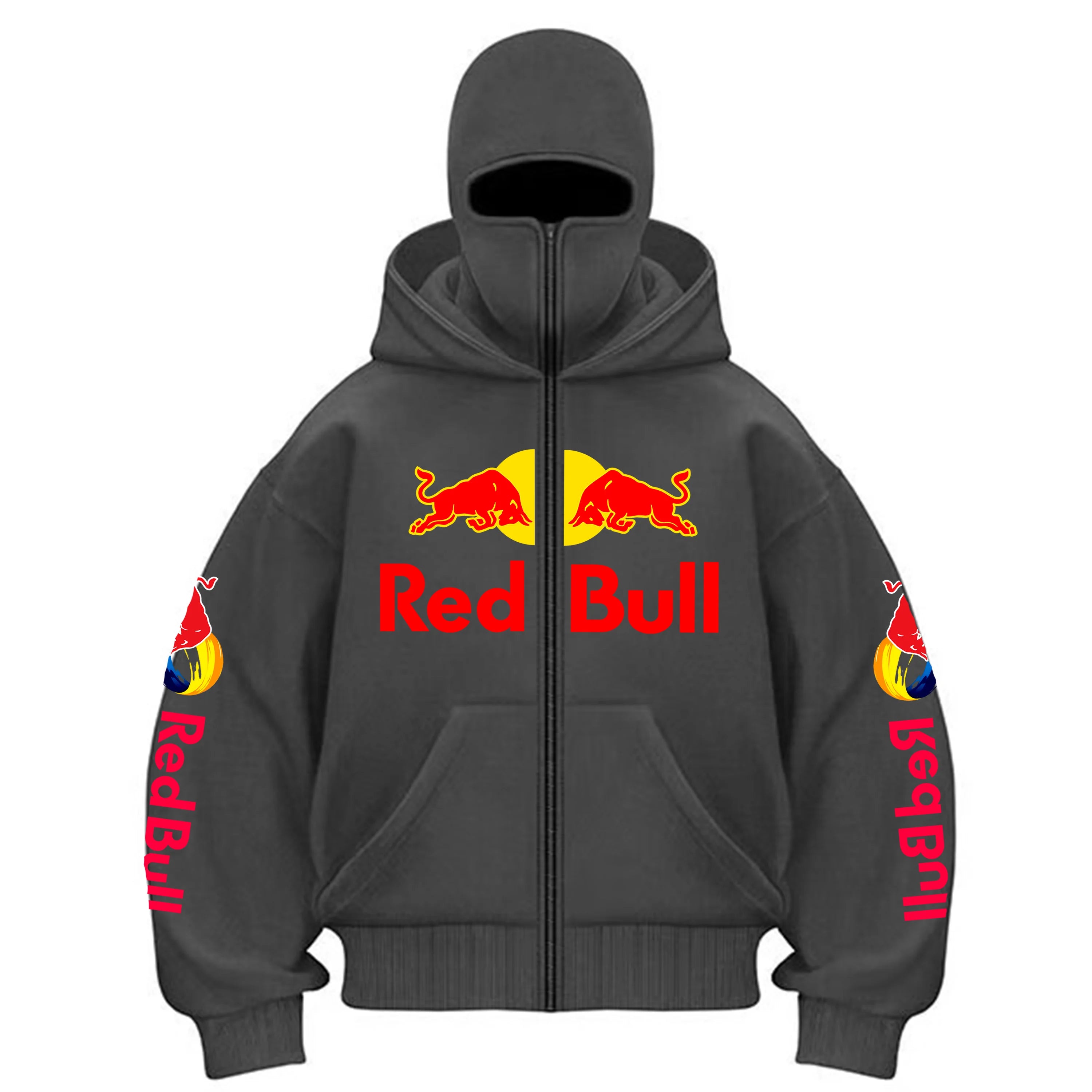 Red Bull Fashion Zipper Hoodie Kapuze