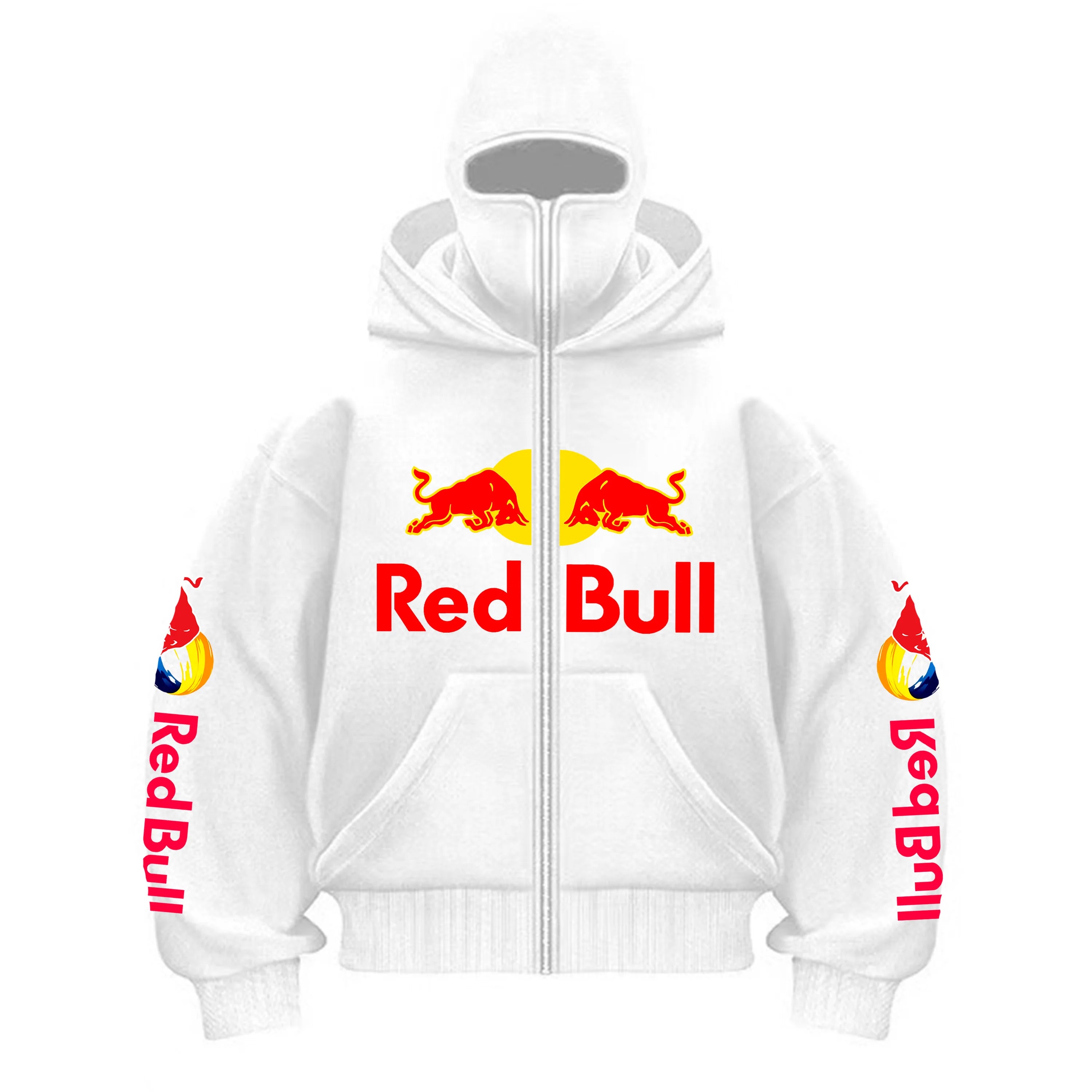 Red Bull Fashion Zipper Hoodie Kapuze