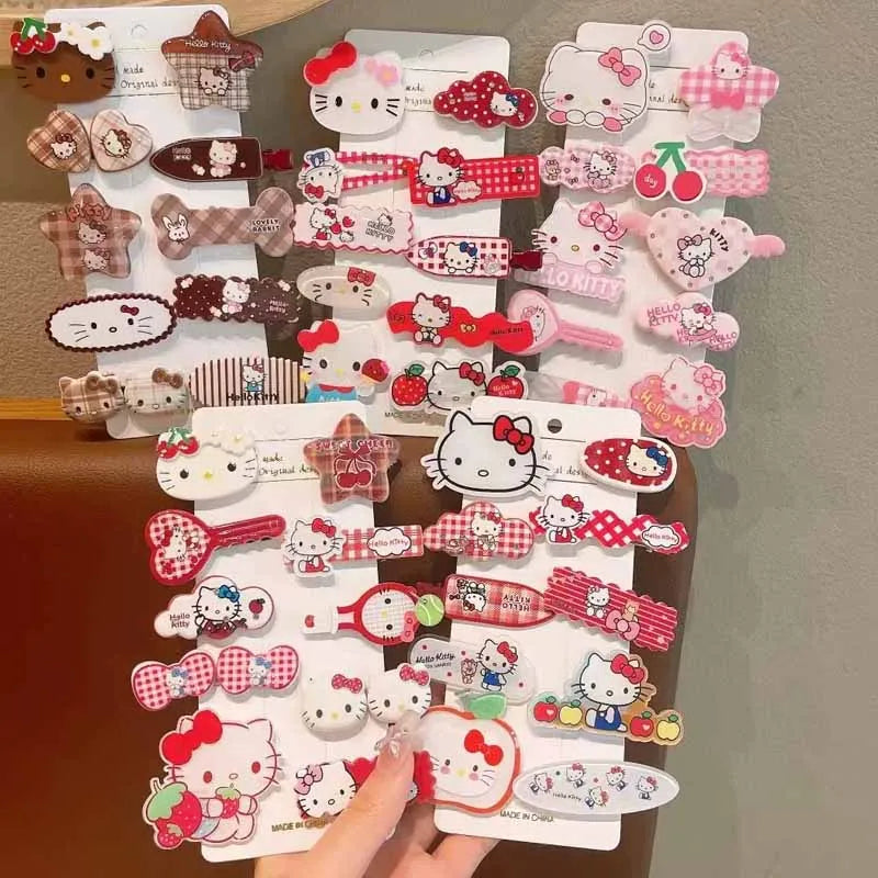 10 x Cartoon Hallo Kitty Haarnadel