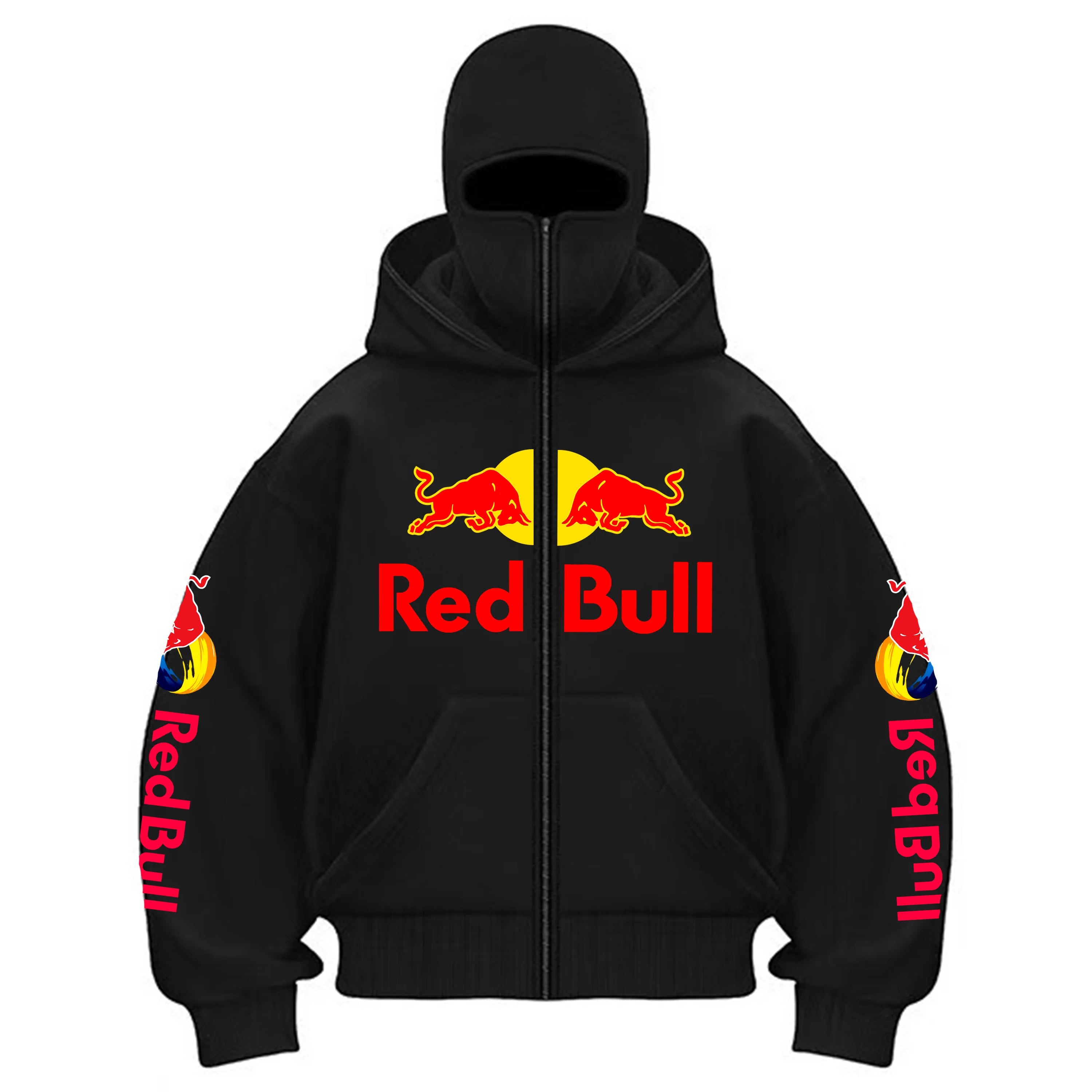 Red Bull Fashion Zipper Hoodie Kapuze