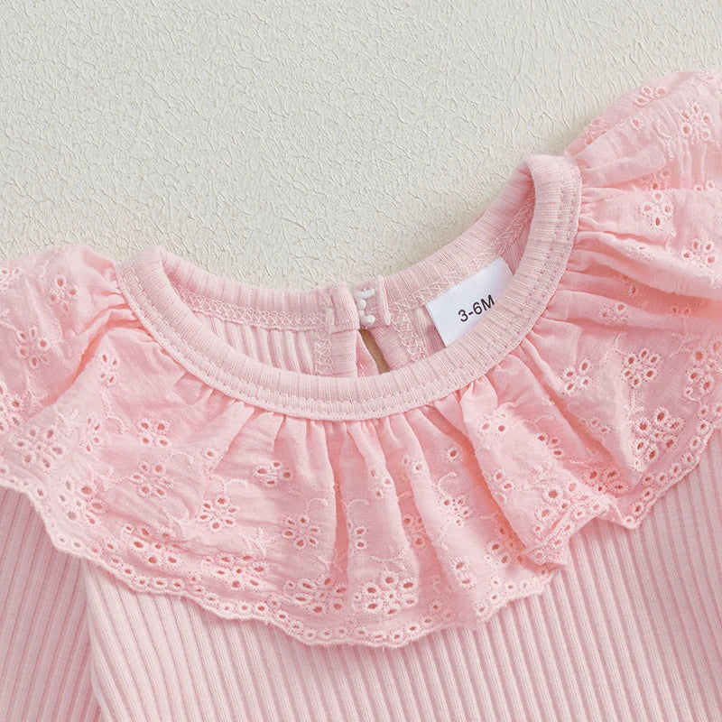 Langarm-Body mit Denim-Hose