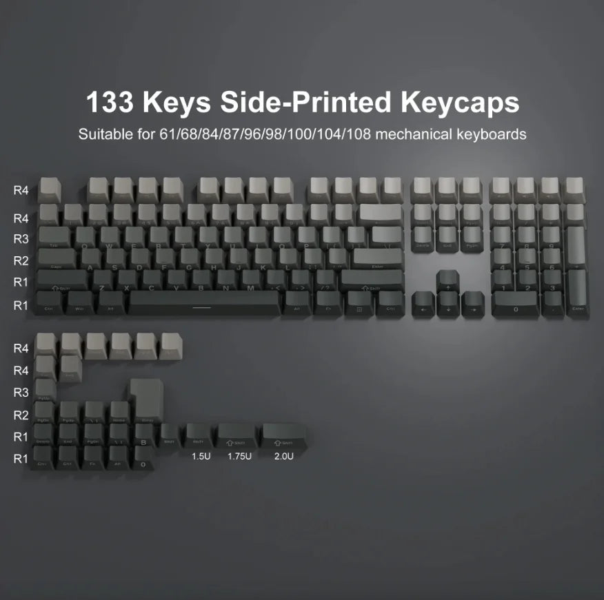 KeyCaps 2025 Farbverlauf Mechanische Gaming Keyboards