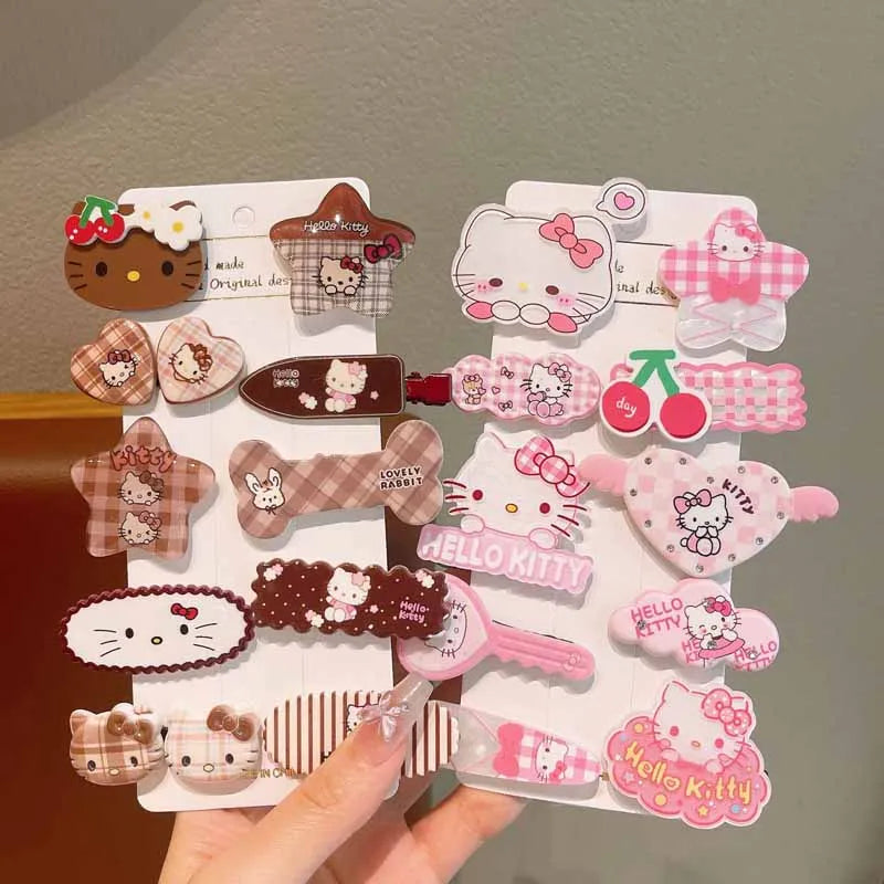 10 x Cartoon Hallo Kitty Haarnadel