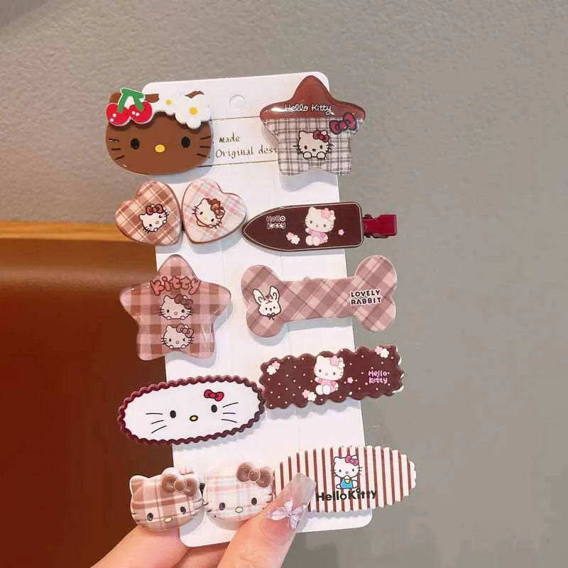 10 x Cartoon Hallo Kitty Haarnadel