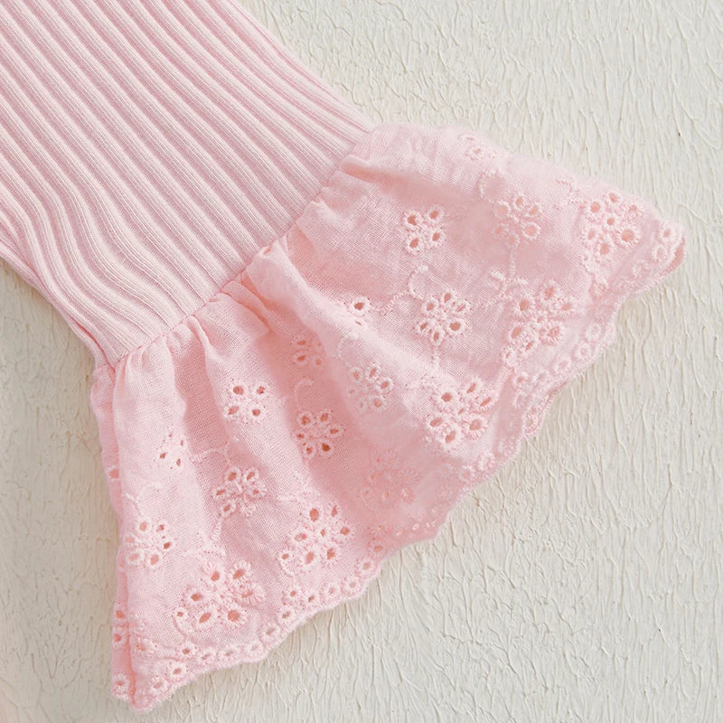 Langarm-Body mit Denim-Hose