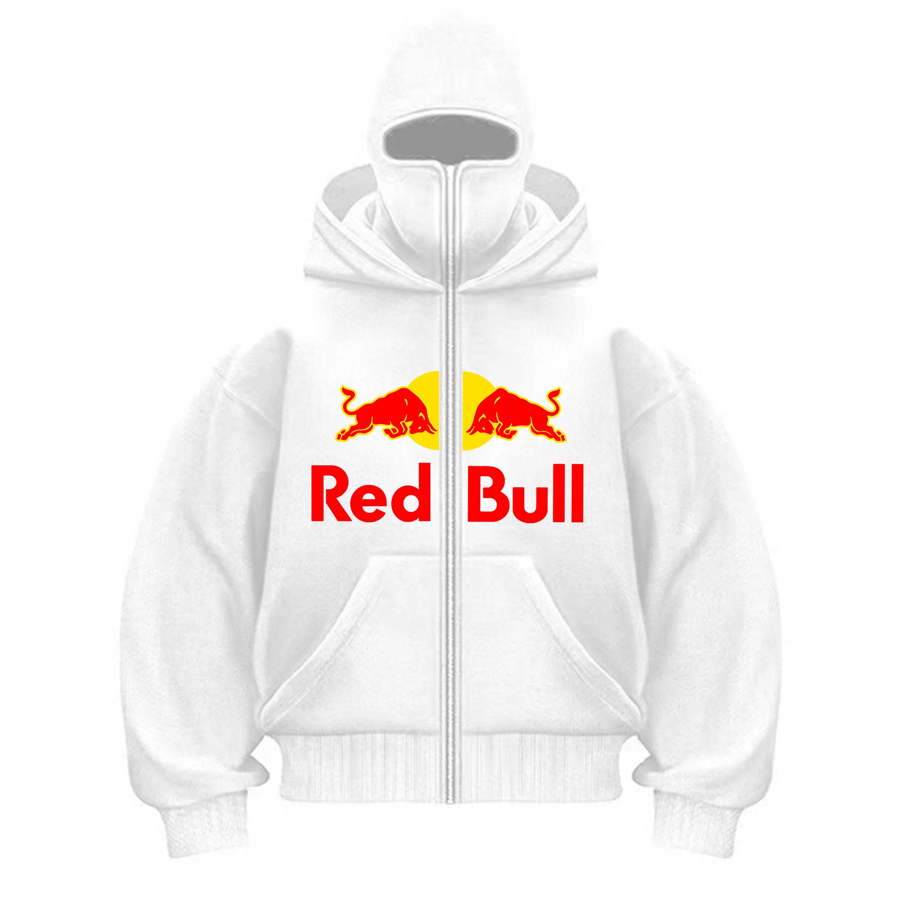 Red Bull Fashion Zipper Hoodie Kapuze