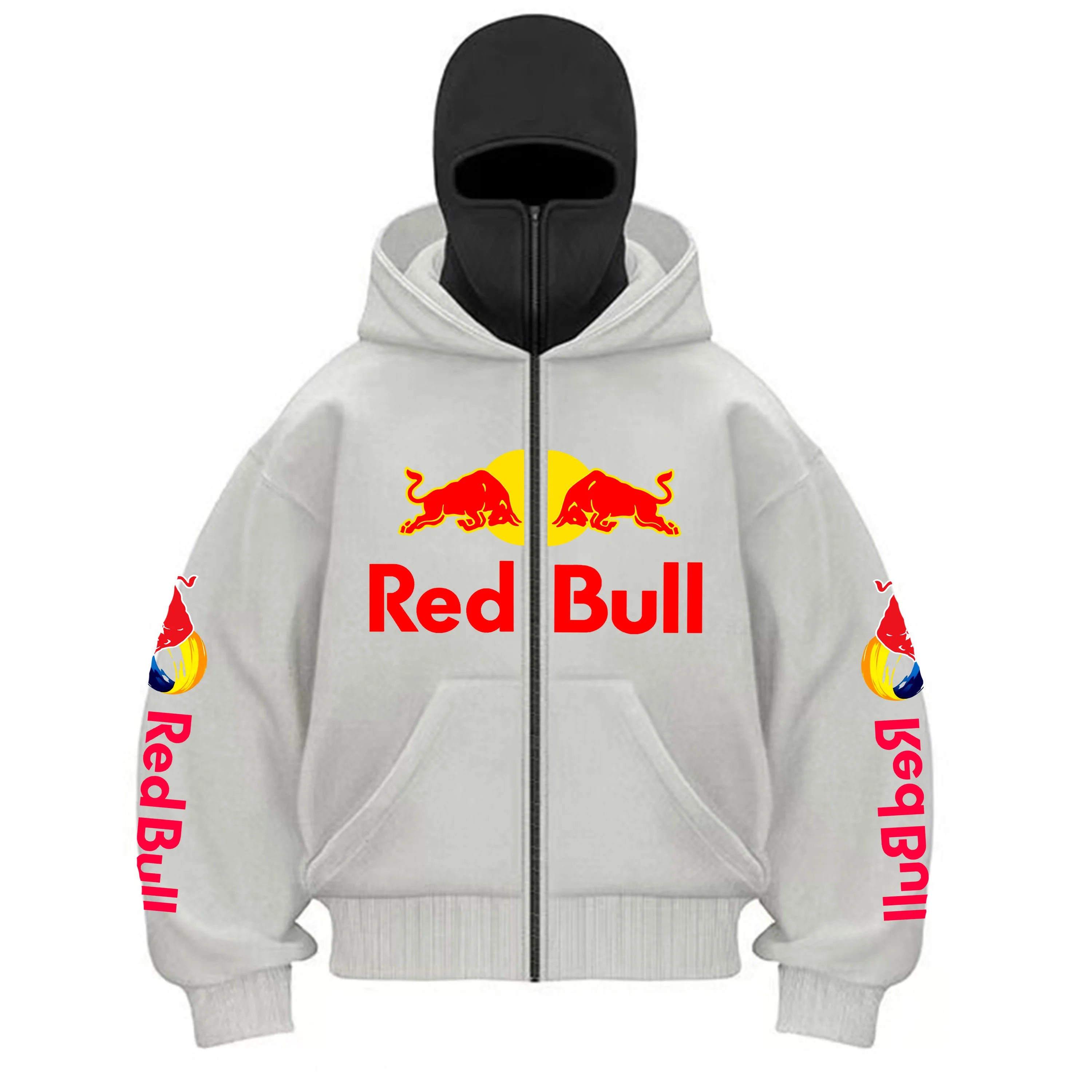 Red Bull Fashion Zipper Hoodie Kapuze