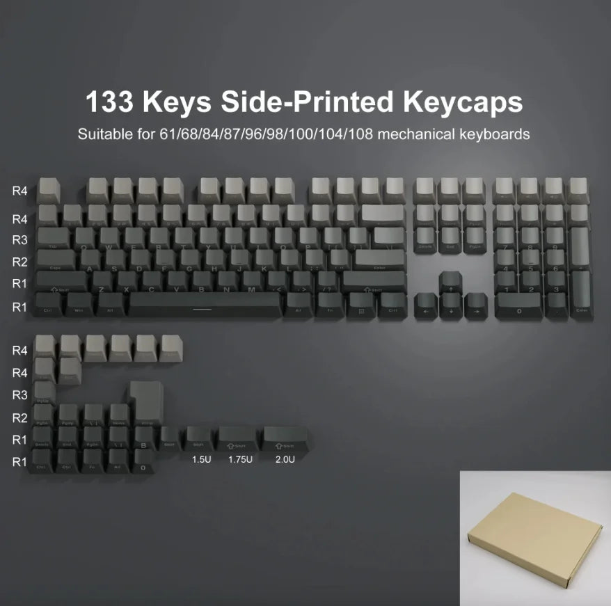 KeyCaps 2025 Farbverlauf Mechanische Gaming Keyboards