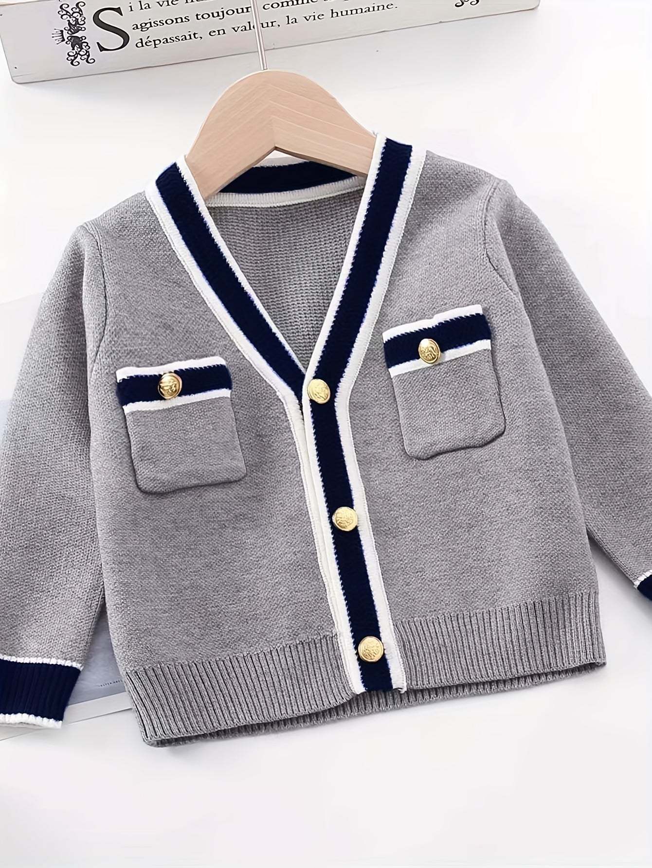 Preppy Style Mädchen Kleidung Set