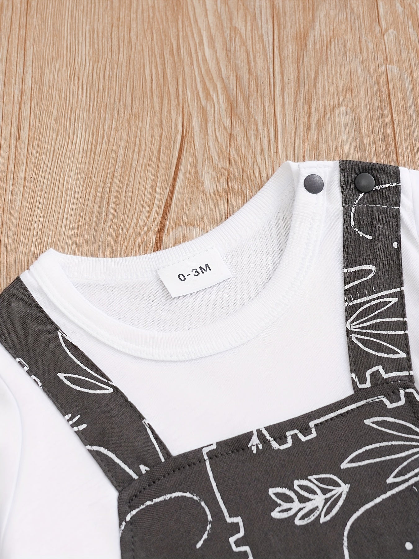 Baby-Jumpsuit Jungen – Mint/Weiß